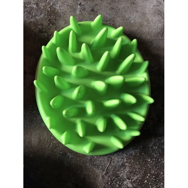 Rompecabezas interactivo para comederos de gatos, ideal para mascotas, para disfrutar de una comida lenta y divertida, con comederos antideslizantes para perros y gatos, color verde.