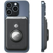 MagSafe Compatible Wallet with AirTag Pocket for iPhone 12 / 13 / 14 / 15 Series - Black