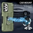 thumbnail image 5 of HCTian Case for Galaxy A53 5G Case, Samsung A53 5G SM-A536U Case with Tempered Glass Screen Protector, Heavy Duty Protection Metal Ring Magnetic Kickstand Phone Cover for Samsung Galaxy A53 5G, 5 of 7