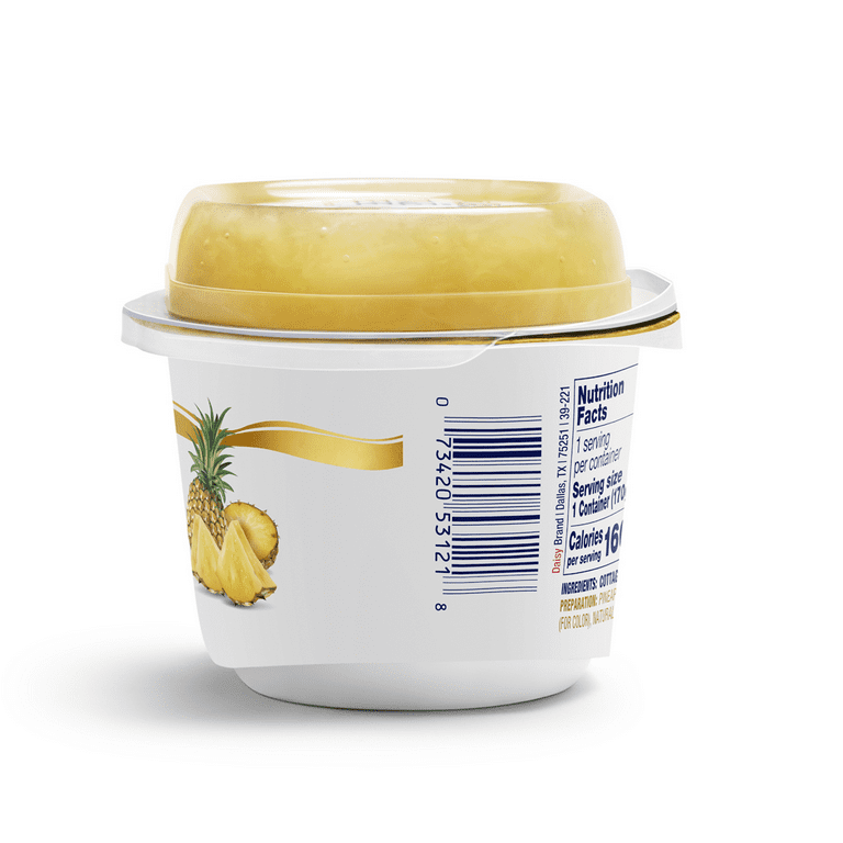 Daisy Cottage Cheese with Pineapple, 4% Milkfat, 6 oz Cup