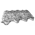 thumbnail image 5 of Soho Luxurious Faux Sheepskin Pelt Grey Shag Area Rug or Runner, 5 of 5