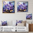 thumbnail image 4 of Designart "Expressing Wildly" Violets Floater Framed Canvas Wall Art, 4 of 5