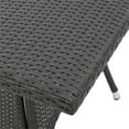 thumbnail image 4 of Afuera Living 36.6" Square Wicker Patio Dining Table in Gray, 4 of 10