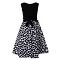 thumbnail image 2 of Richie House Girls' Long Style Polka Dot Dress with Cape RH1508, 2 of 2