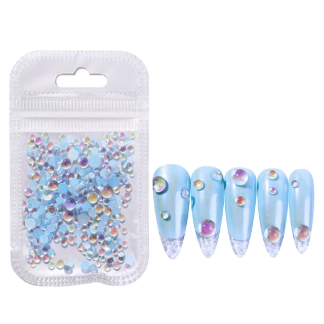300 piezas de perlas mágicas de cristal transparente para decoración de uñas, accesorios para uñas DIY Wmkox8yii hjk1010