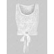 thumbnail image 4 of Además de encaje transparente Tamaño sin mangas y Cami Set Top túnica Rosegal Camisetas sin mangas de talla grande, 4 of 5