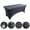 Dark Gray, variant on VidaFete Spandex Tablecloth 2 Pack 6FT, Fitted Stretch Table Cover for Rectangle Tables, Wrinkle Resistant and Washable Tablecloths for Outdoor, Picnic, Party, Dark Purple