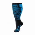 thumbnail image 5 of 5 Pairs Plus Size Compression Socks for Men & Women Knee-High High Elasticity Leg Support for Running, Outdoor Sports, Nursing Recovery (2XL-4XL), 5 of 6