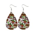 thumbnail image 1 of Pendientes para mujer, regalos para mujer, moda femenina, pendientes con estampado de gota verde del Día de San Patricio, pendientes de botón para mujer., 1 of 3