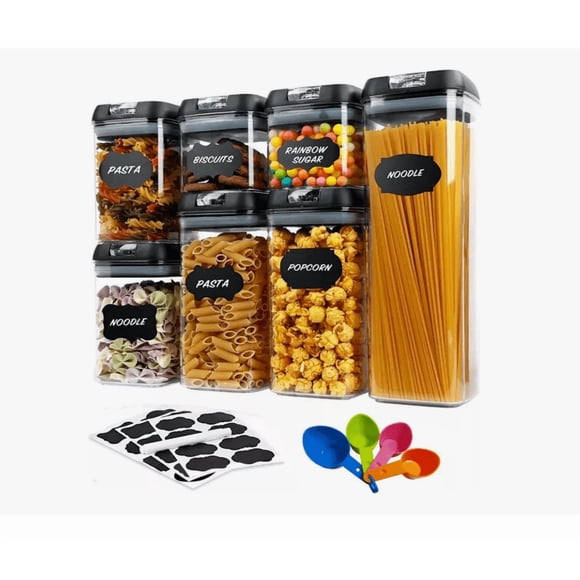 Recipientes Herméticos De Almacenamiento De Cocina Set 7 Pz.