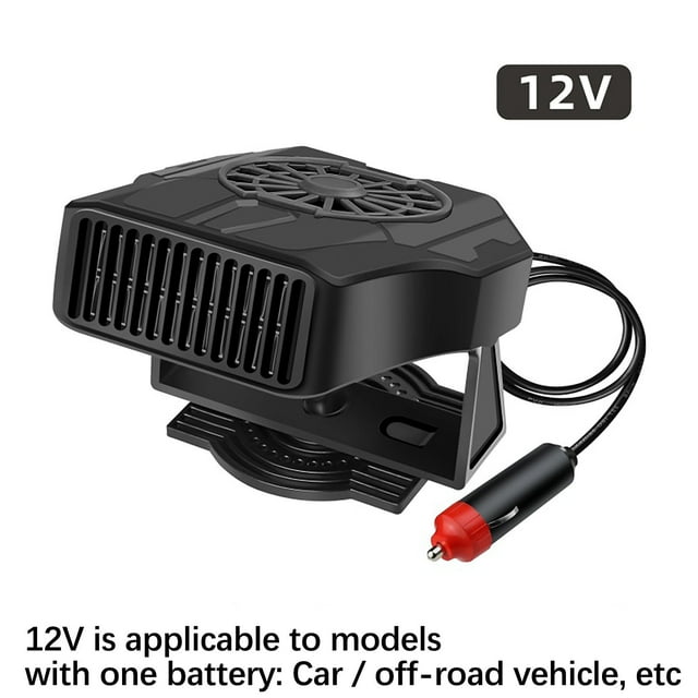 Dvkptbk Air Heater Universal Mini Car Heater, Windshield Defogger Defroster, New Convenient 12V/24V Car Heater Defroster Auto Heating Fan, Portable Car Fan Heater Defroster Heaters