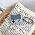 thumbnail image 1 of Funda AW5 Gris Compatible con AirPods 3, Funda Diseño Clásico de Consola de Videojuegos con Mosquetón, Carga Inalámbrica Disponible, 1 of 5