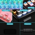 USB Wired Mechanical Keyboard,87 Key RGB Backlit Keyboard,Suspend