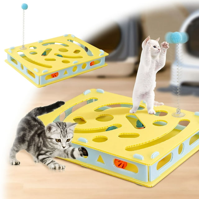 BKER Cat Rich Toys Interactive Intelligent Toys For Sensory Maze Digging Game For Brain Training Cat Accessories For Boredom And Exercise Training