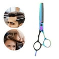 thumbnail image 4 of Haircut Scissors, Professional Compact Portable Beard Scissors Stainless Steel  for Home for Barber Shop for Hair Salon Thinning Scissors,Flat Scissors, 4 of 8