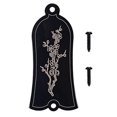 thumbnail image 2 of Cubierta de Varilla de de Guitarra Eléctrica con Forma de Campana de 2 Orificios con Tornillos Negro perfke Placa de cubierta de varilla de armadura, 2 of 9