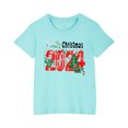 thumbnail image 4 of Xihbxyly Camiseta Navideña, Bonita Blusa con Mangas Abullonadas, Tejido Suave y Transpirable, Elegante Blusa de Verano, Fácil de Combinar con Pantalones Cortos o Vaqueros, Perfecta para La Escuela o, 4 of 4
