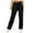 Black, variant on Women’s High Waisted Wide Leg Sweatpants – Fleece-Lined Joggers with Pockets, Straight Leg Yoga Pants for Workout & Fall Wear