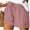 *Pink, variant on Women's Drawstring Elastic Waist Shorts with Pockets ,Solid Color Casual Summer Shorts Pink,Women's Plus M