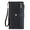 Black, variant on Wallet for Women Clutch RFID Blocking Wristlet Leather Purse Large Capacity Credit Card Holder with Grip Hand Strap