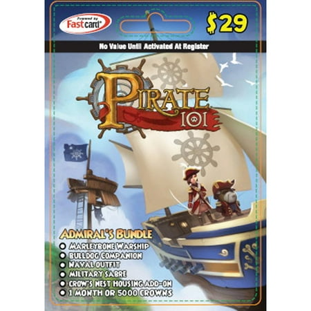 KingsIsle Pirate101 Admiral&amp;#39;s Bundle $29 Card