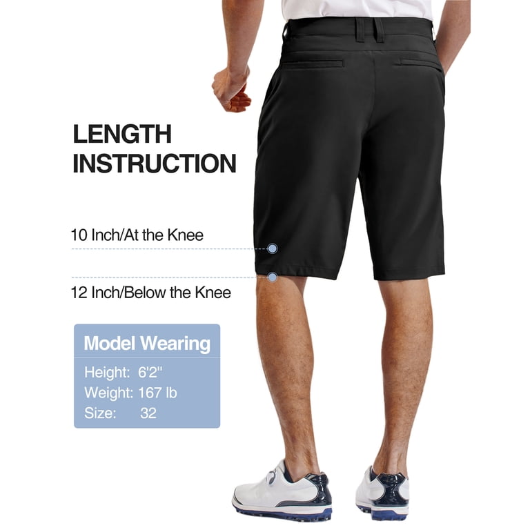 mens dress shorts 12 inch inseam PULI Mens 12-Inch Stretch Golf & Travel Shorts, Washed Red / 34 12 inches Color shown Tall Mens Shorts | Extra