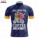 thumbnail image 3 of Maillot de ciclismo Donut Give Up para hombre, manga corta, reflectante, para ciclismo de montaña, para descenso, equipo profesional, novedad de verano, 3 of 5