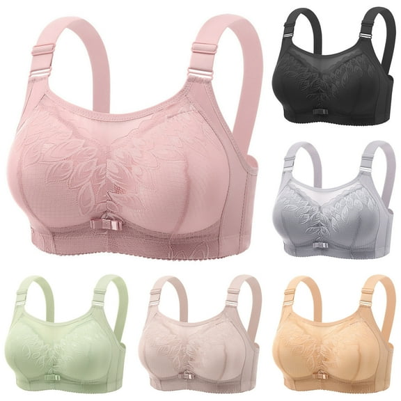 Einccm Women's Seamless Wireless Bra, Comfortable Lifting Support Bralette, Nude T-Shirt Bra for Large Bust, Plus Size Everyday Underwear