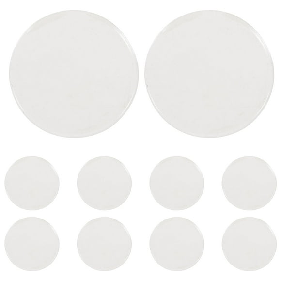 10 piezas de pestañas injertadas almohadillas de cristal de vidrio transparente herramientas de juntas pestañas almohadilla de paleta redonda para salón de belleza sala de maquillaje