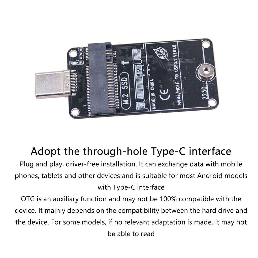 Two Protocol M.2 NVMe SATAs SSDs Adapters Type C USB 3.1 Gen2 10Gbps Portable Storage Converters