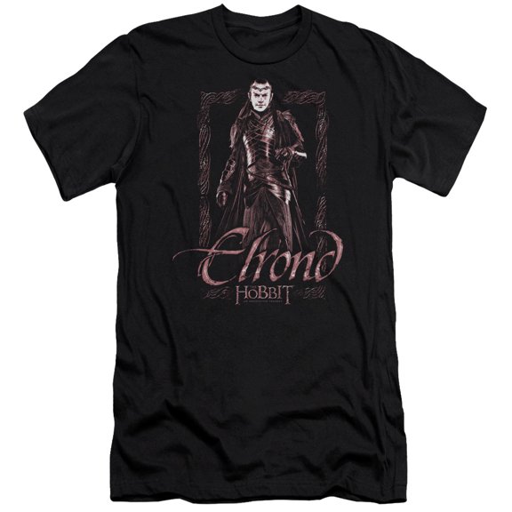 The Hobbit Elrond Stare S/S Adult 30/1 T-Shirt Black