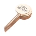 thumbnail image 1 of 10 piezas de cupcake de madera reutilizable para pasteles de feliz cumpleaños Feliz Sencillez, 1 of 5