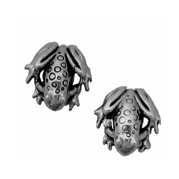 Sterling Silver and Stainless Steel Hypoallergenic Frog Small Earrings Item #502