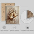 thumbnail image 4 of PixonSign Framed Wall Art Vintage Christmas Bells, Wreath, Snowman, and Tree Posters, Set of 4 Celebration & Holidays Illustrations Wall Decor, Adhesive Canvas Prints - 12"x16" White, 4 of 5