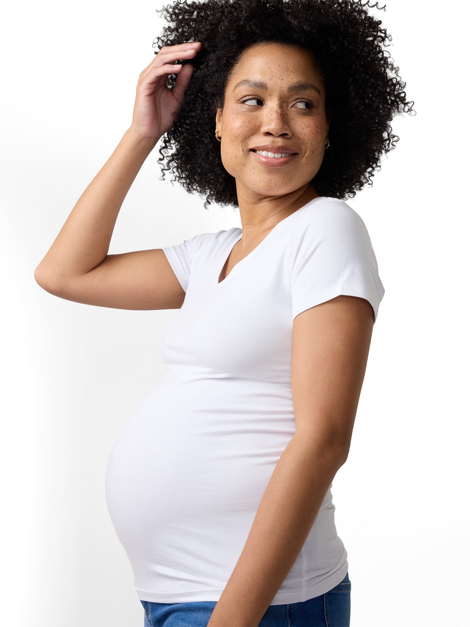 Ingrid & Isabel For Every Belly Maternity Fitted V-Neck Tee, Sizes S-XXL