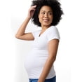 thumbnail image 4 of Ingrid & Isabel For Every Belly Maternity Fitted V-Neck Tee, Sizes S-XXL, 4 of 8