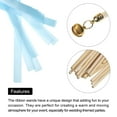 thumbnail image 4 of Unique Bargains 20Pcs Wedding Ribbon Sticks Ribbon Streamers Sticks for Wedding Celebration Sky Blue, 4 of 5