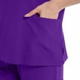 thumbnail image 4 of Vibrex Women Scrub Set Women's V-Neck Top With Drawstring Pocket Pants And Casual Two-Piece Set For Care Workers Unwrinkled Scrubs for Women, 4 of 5