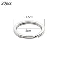 thumbnail image 2 of Stainless Steel Key Rings - 20 Pcs Round Split Key Rings for Keychains - Metal Keychain Rings, 2 of 6
