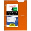 Five Star 4-Pocket Paper Folder, Sedona Orange (331060H-WMT22)