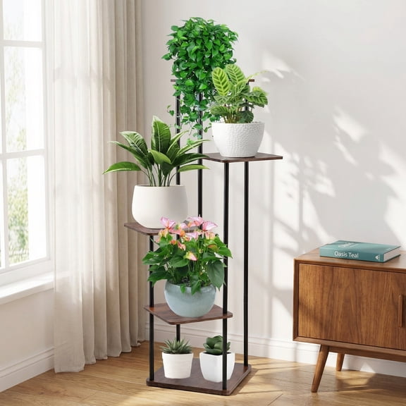 YEEZEE 5-Tier Plant Stands for Indoors for Placing Various Potted Plants, For Balcony,Living Room,Corner