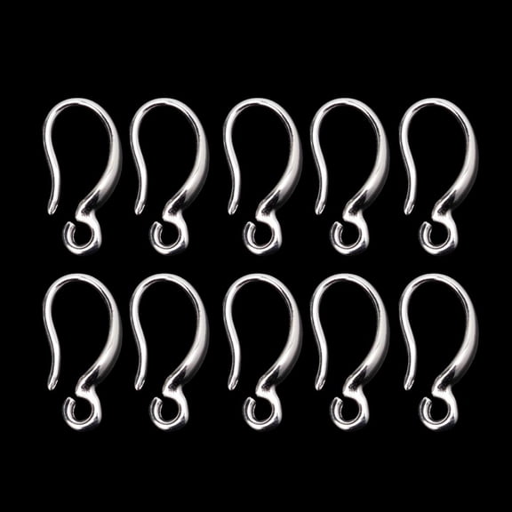 10x Earring Hooks Fish Hook Ear Wires French Wire Hooks Hypoallergenic Jewelry Findings Earring Parts DIY Making Craft