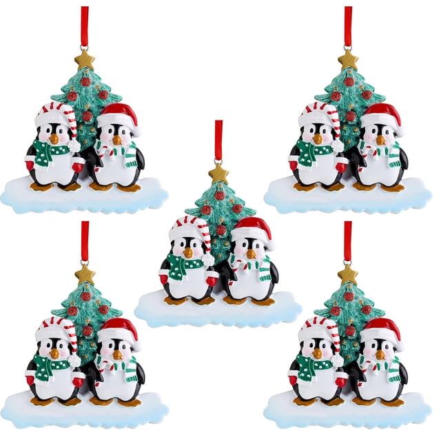 Xihbxyly Adornos para Árbol de Navidad, 5 Piezas de Madera, Diseño Divertido de Recuerdo de 2022, Ideal para Familiares y Amigos, Regalo de Navidad (Juego de 5 Piezas)