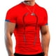 thumbnail image 2 of Camiseta deportiva para hombre, camiseta de entrenamiento transpirable, manga corta con estampado bonito para gimnasio, 2 of 5