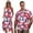 Hawaii Hibiscus Flower, variant on Hippie Flower Hawaii Matching Couple Outfits Husband and Wife Clothing Fashionable Loose Swing Sundresses with Soft Fabric Lightweight Fit for Outdoor Picnic