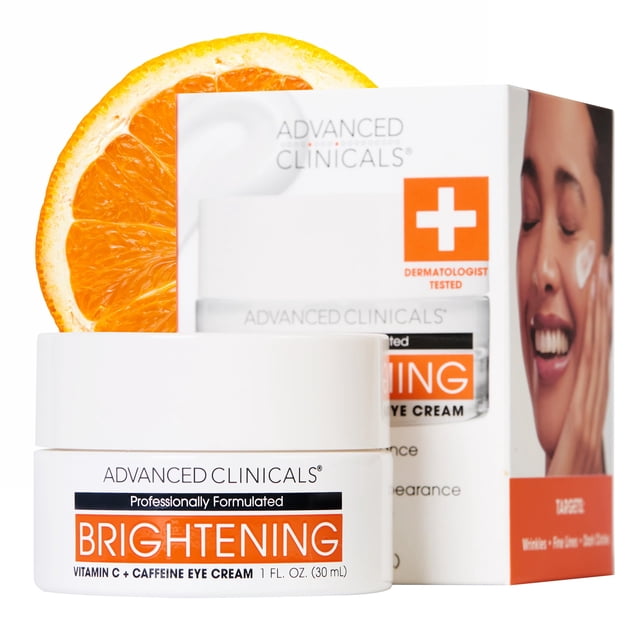 Crema para ojos Advanced Clinicals con vitamina C y cafeína 30 ml