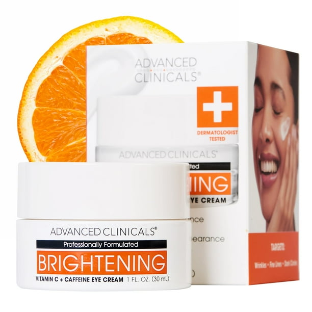 Crema para ojos Advanced Clinicals con vitamina C y cafeína 30 ml