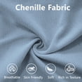 thumbnail image 6 of 2 Seater Modular Sectional Cloud Couch, Chenille Deep Seat Sofa Couch with Pillows and 2 Ottomans, Upholstered Wide Arm Sofa, Comfy Cloud Couch for Living Room, Blue, 6 of 9