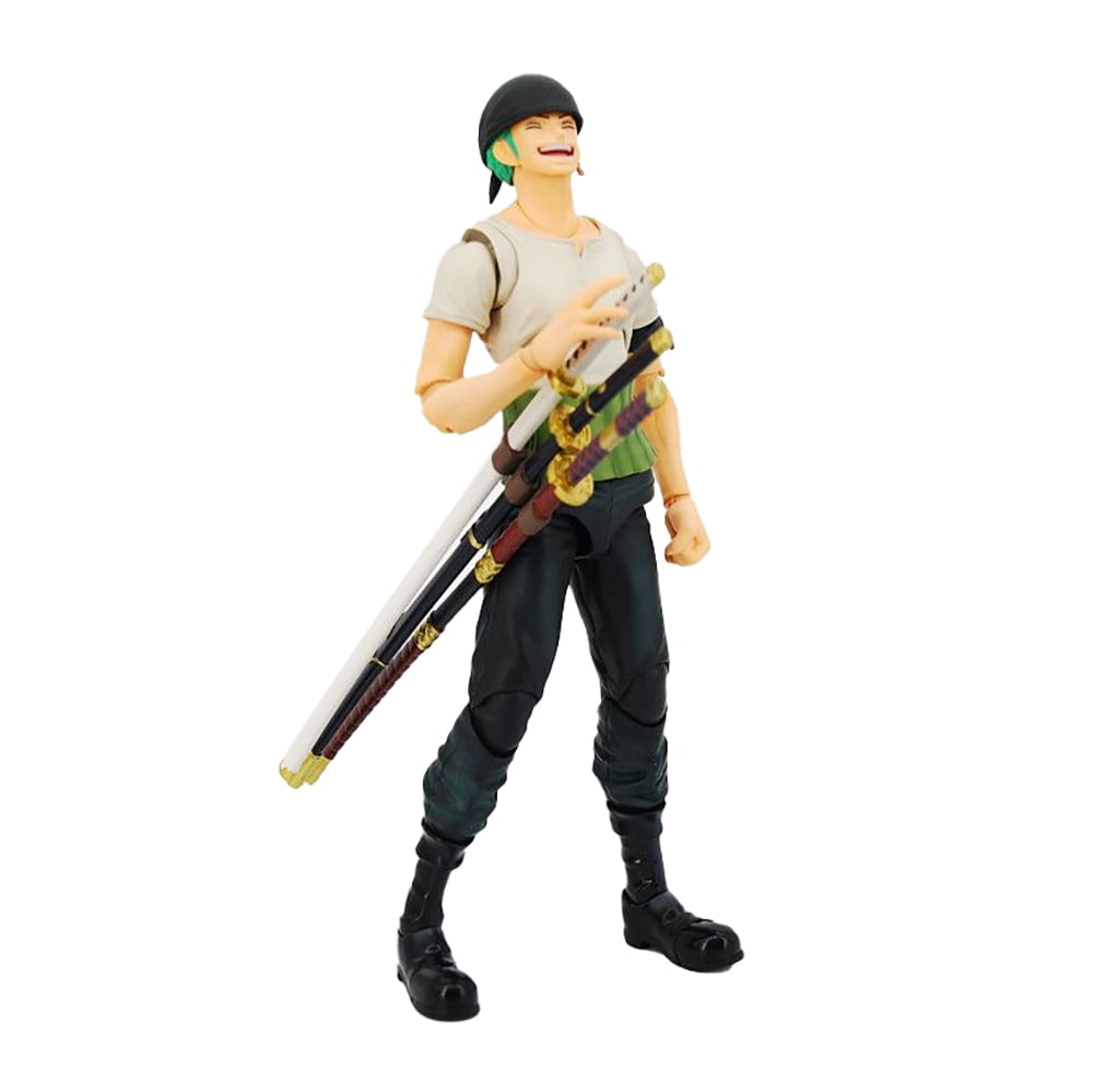 YQLADB Anime Action Heroes PVC Figure Battle Roronoa Zoro -The Rai on Onigashima-, Variable Realistic Collectible Character Model Ornaments Statue, Multicolor