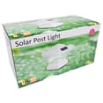 thumbnail image 6 of 8 Pack Black / White Outdoor Garden 4 x 4 Solar LED Post Deck Cap Square Fence Light Landscape Lamp Lawn PVC Vinyl Wood, 6 of 6